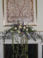 wedding country style mantelpiece arrangement